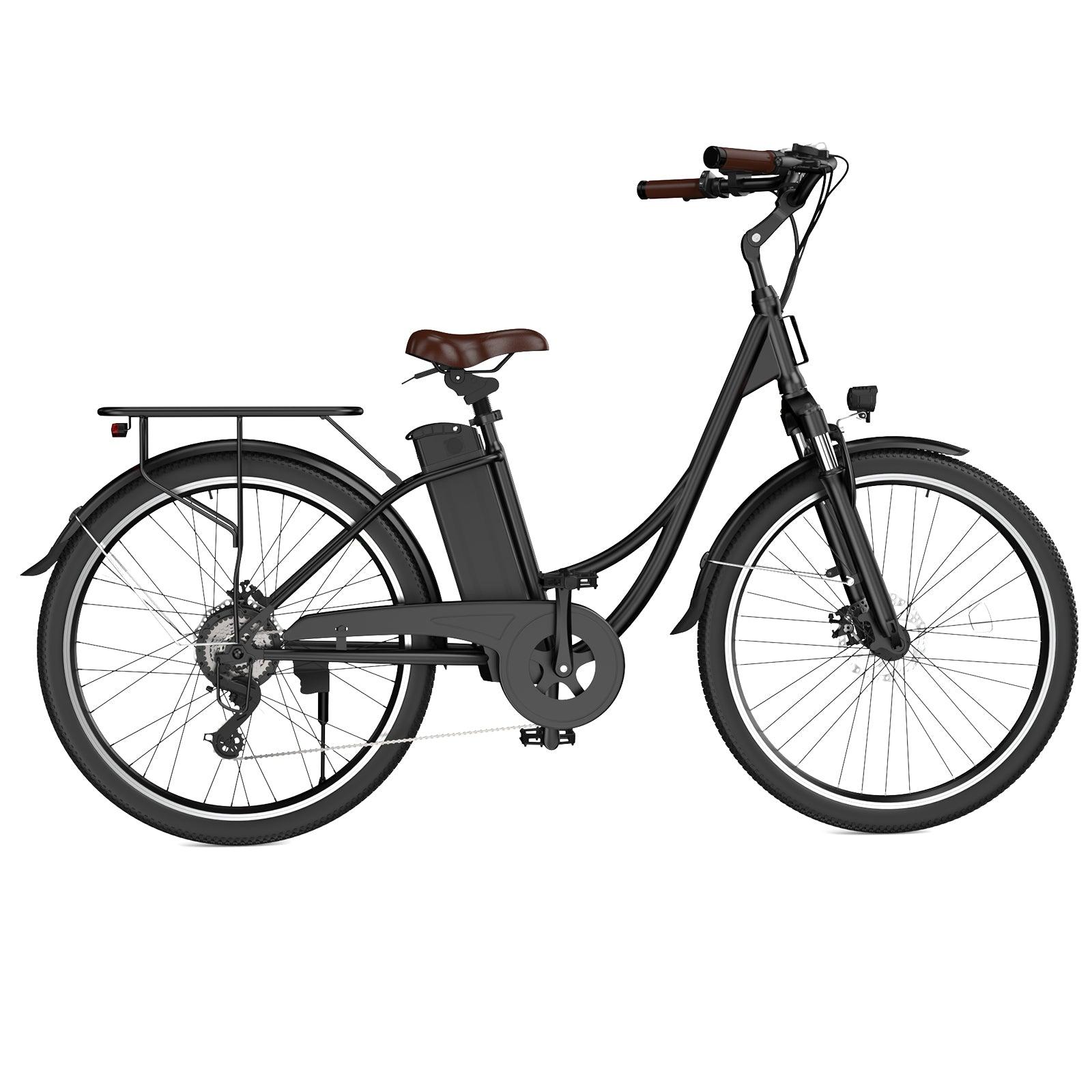 U2/UcityS step-thru commuter elektrische fiets in zwart